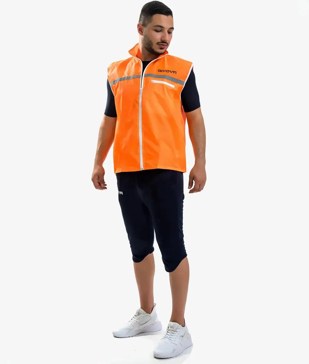 Givova Reflecterend Trainingsvest - One Size - Oranje