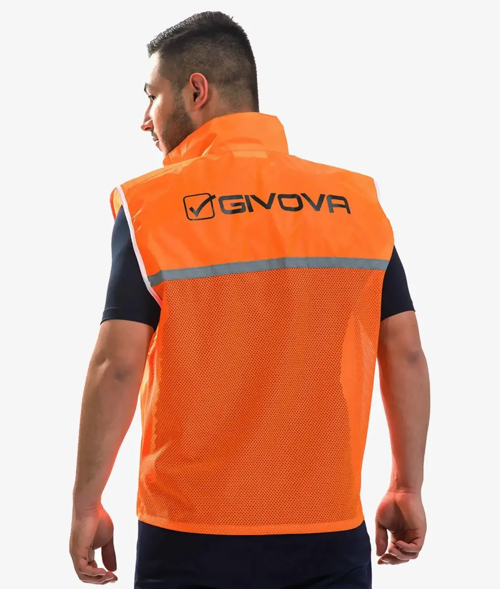 Givova Reflecterend Trainingsvest - One Size - Oranje