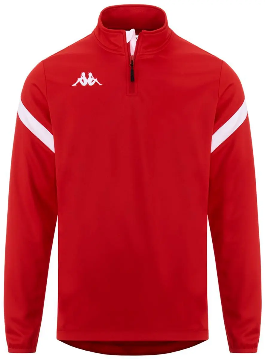Kappa Dolvole Sweatshirt Met Halve Rits Rood S Man