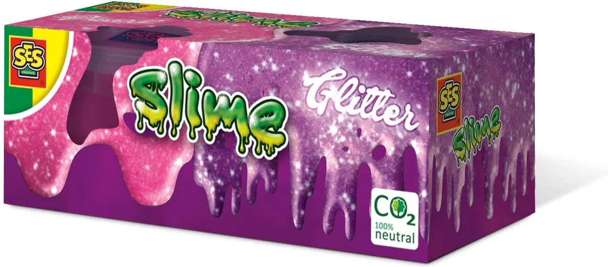 SES Creative Glitter Slijm - 2 Potjes 240g