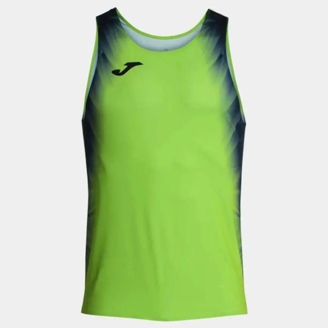 Joma Elite Xi Mouwloos T-shirt M - Fluor Green/Navy
