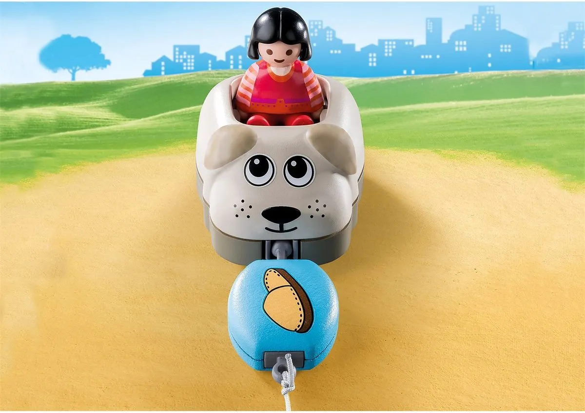 Playmobil 1.2.3 Hondentrein 70406 - Multicolor
