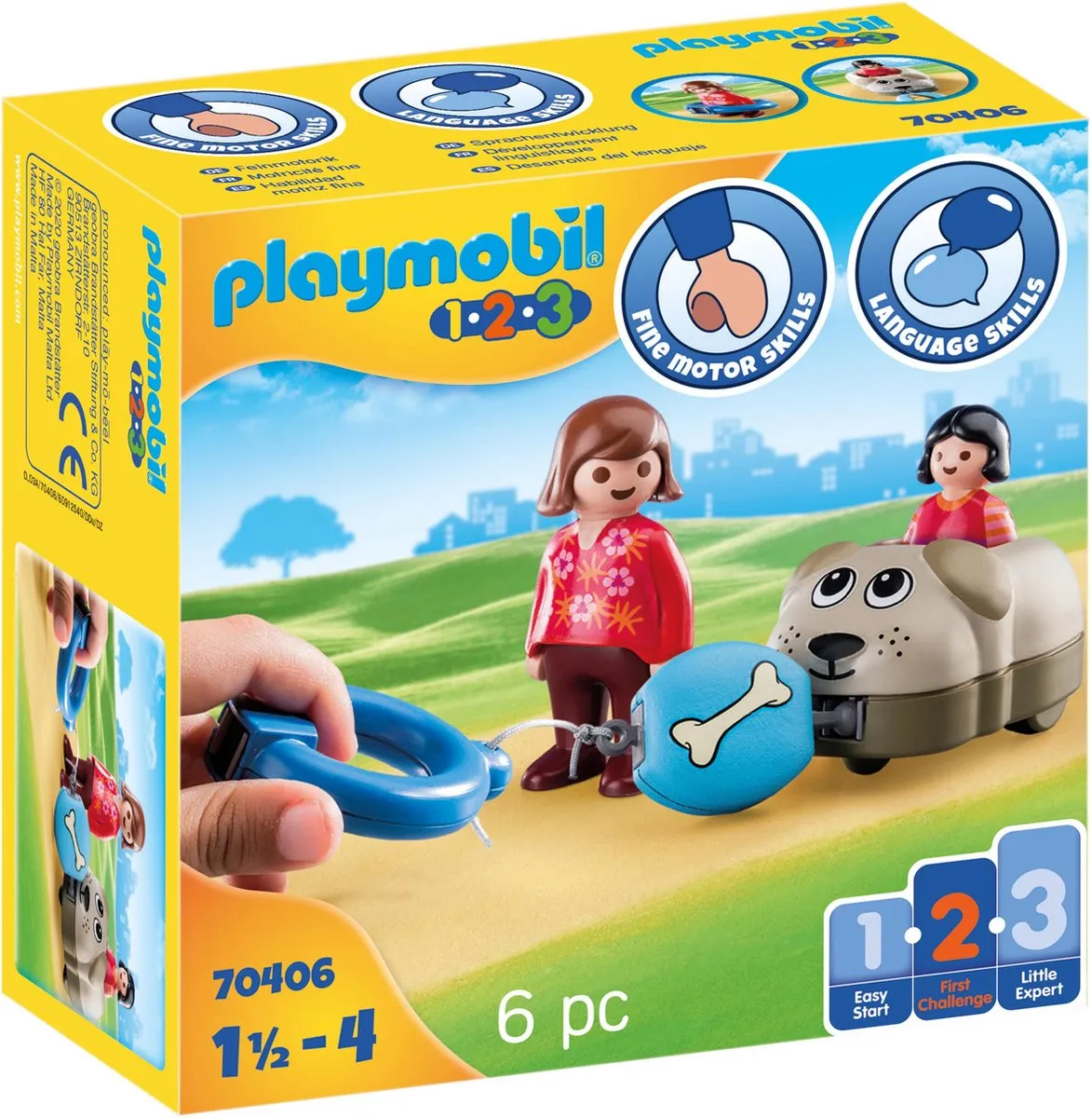 Playmobil 1.2.3 Hondentrein 70406