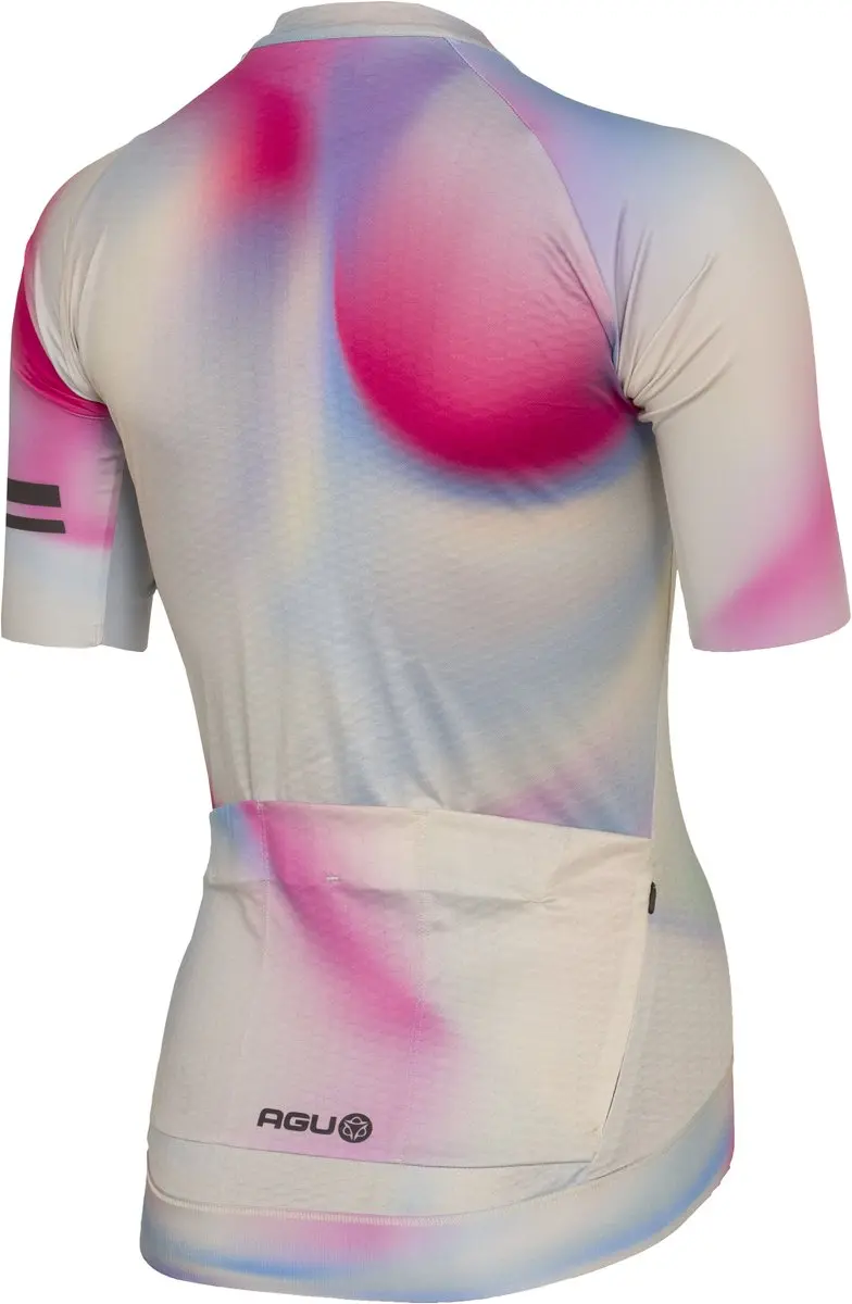 AGU Gradient Swirl Fietsshirt Dames - L - Multicolor - YKK-ritssluiting