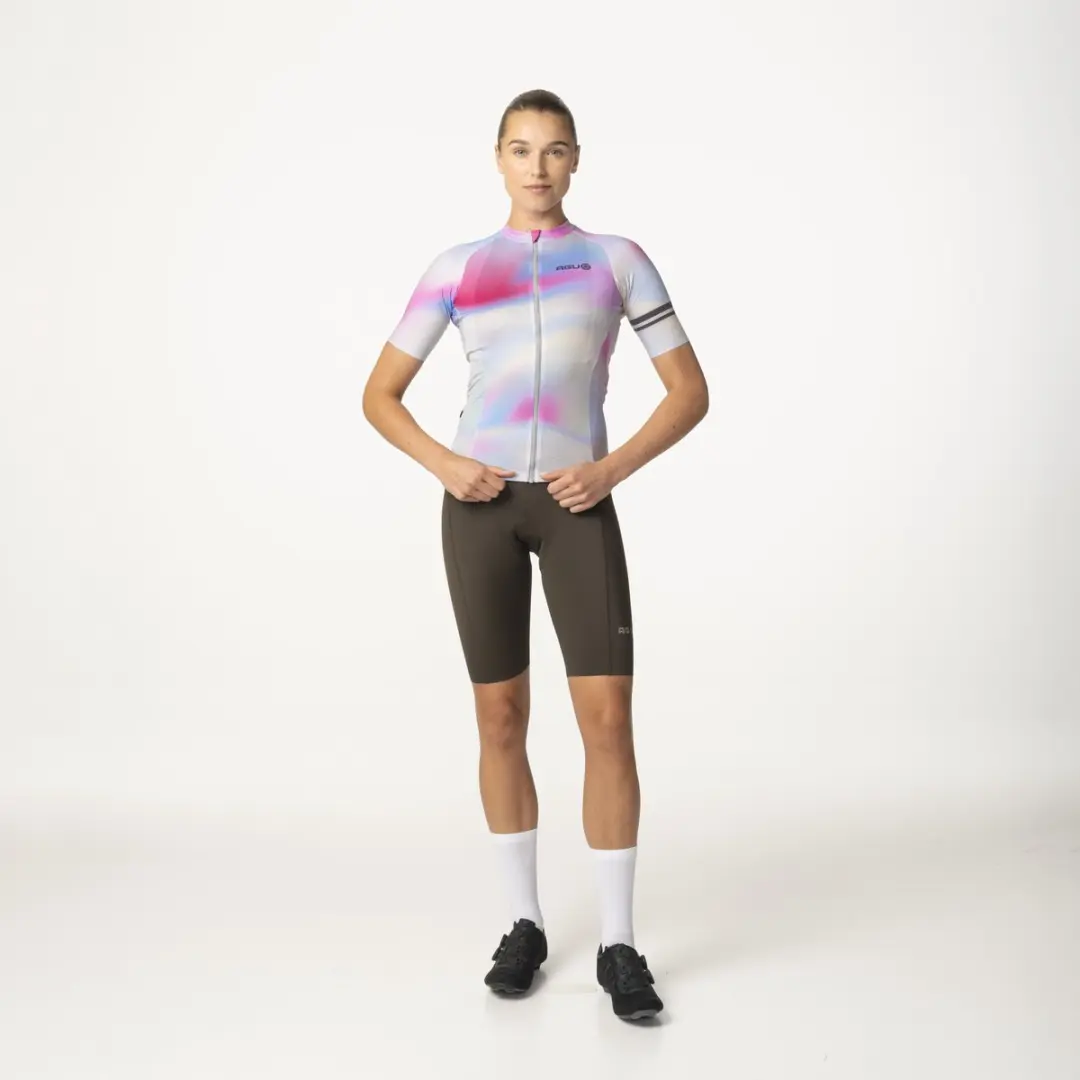 AGU Gradient Swirl Fietsshirt Dames - L - Multicolor - YKK-ritssluiting