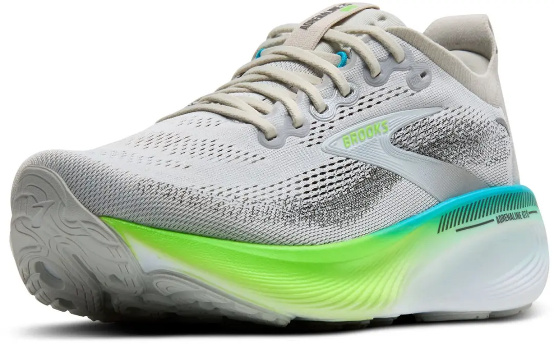 Brooks Adrenaline GTS Sportschoenen 43 - Grijs/Wit/Blauw