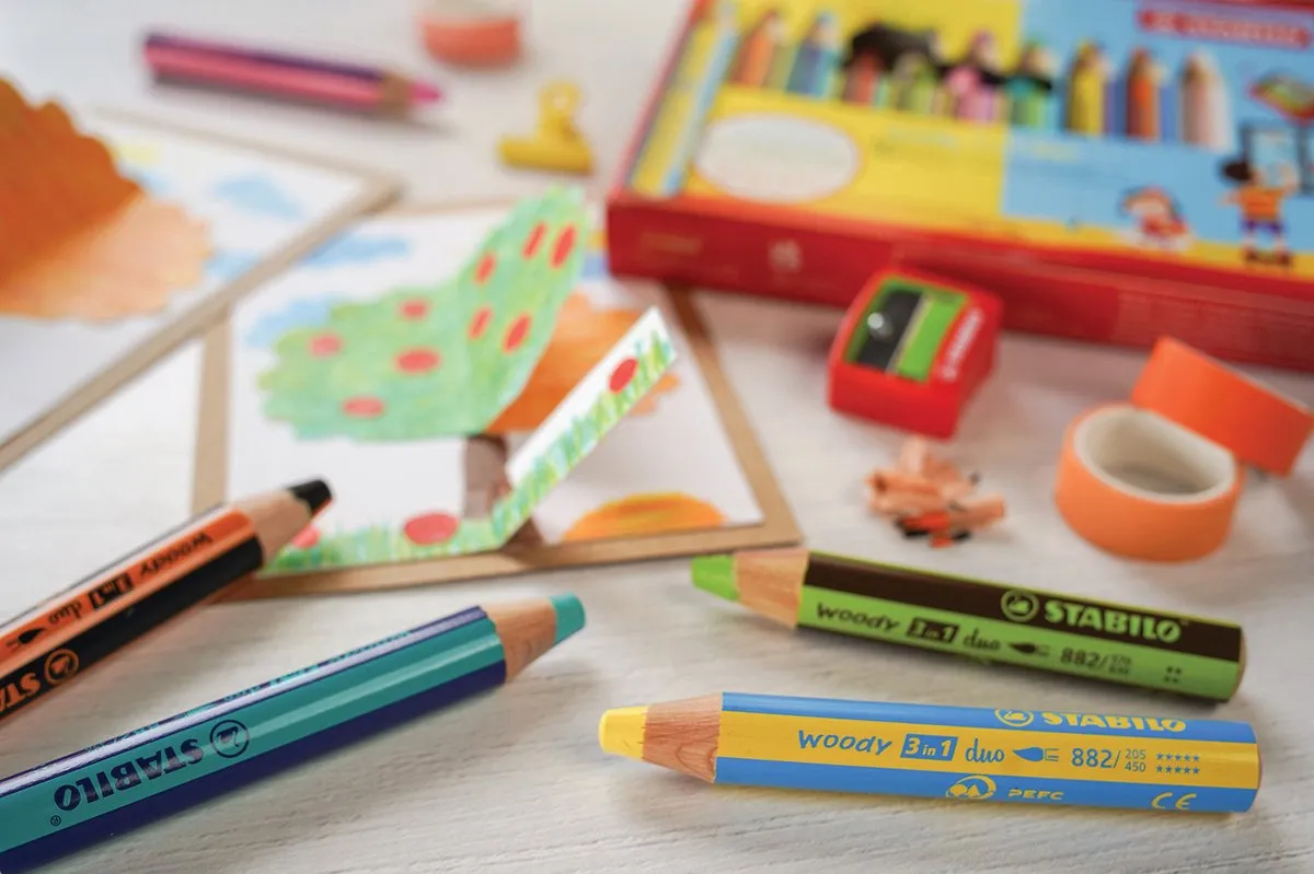 woody 3 in 1 duo geel/paars