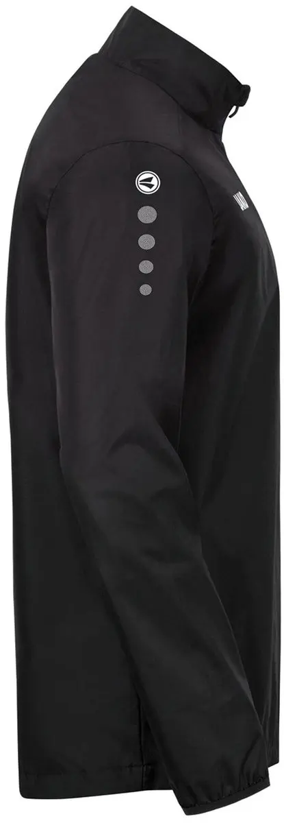 Jako Rainzip Team Regen Sweater Junior 140 - Zwart