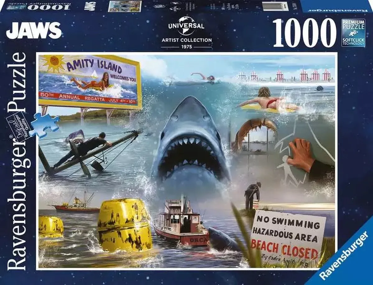 Ravensburger Jaws Legpuzzel 1000 Stuks - Multicolor