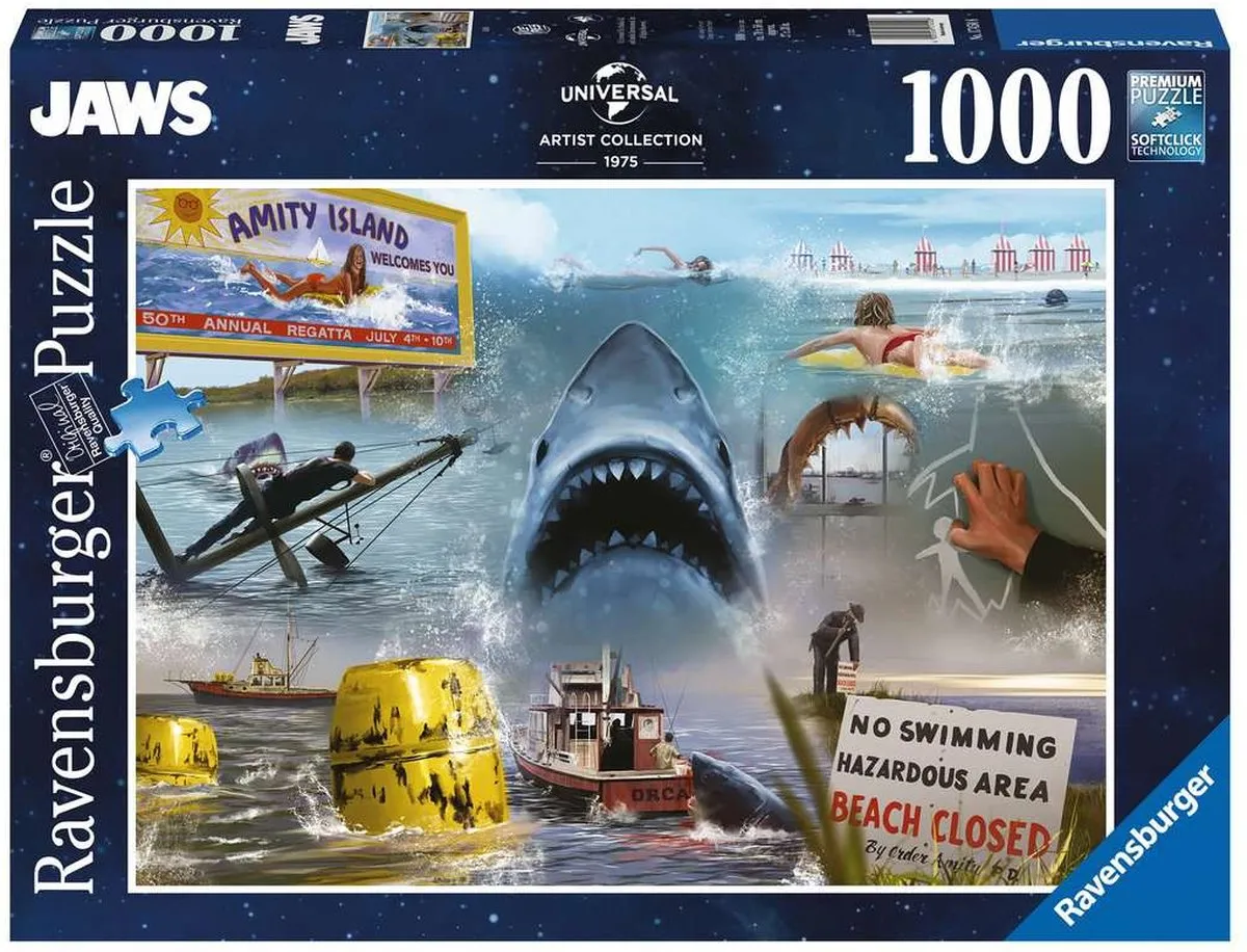 Ravensburger Jaws Legpuzzel 1000 Stuks - Multicolor