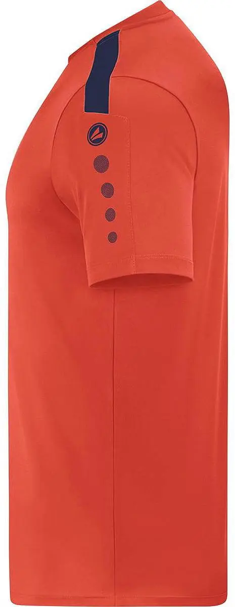 JAKO Power Shirt Korte Mouw Kinderen 116 - Marine/Flame