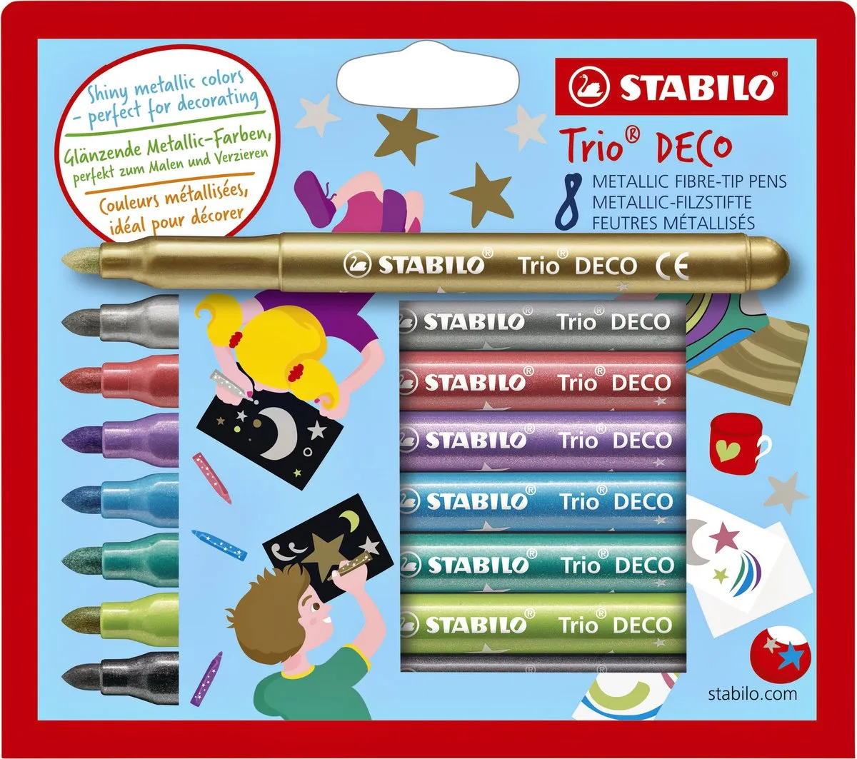 STABILO Trio DECO Metallic Viltstiften 3,0mm