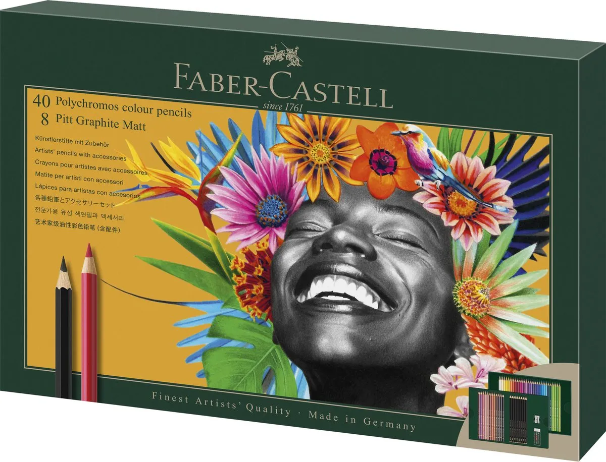 Faber-Castell Polychromos & Pitt Grafiet Mat Tekenset 50-delig