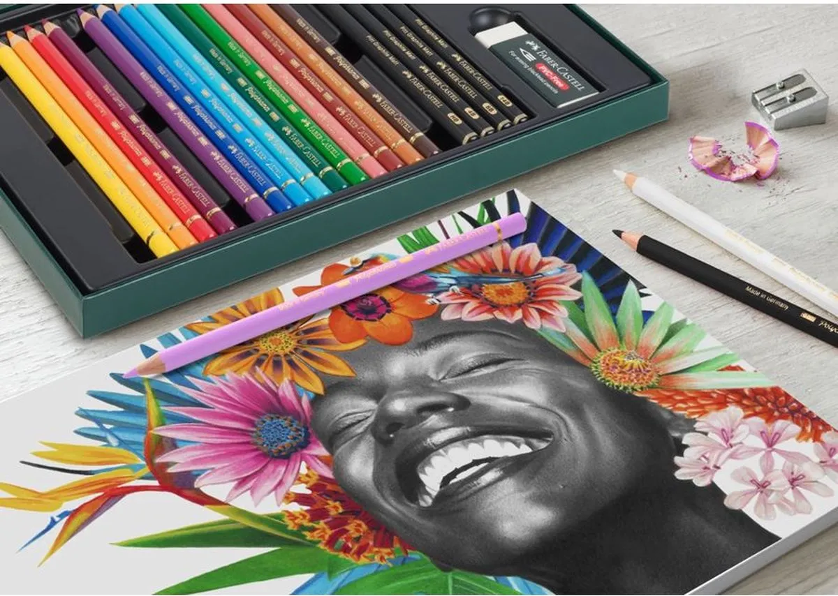 Faber-Castell Polychromos & Pitt Grafiet Mat Tekenset 50-delig - afbeelding 6 van 6