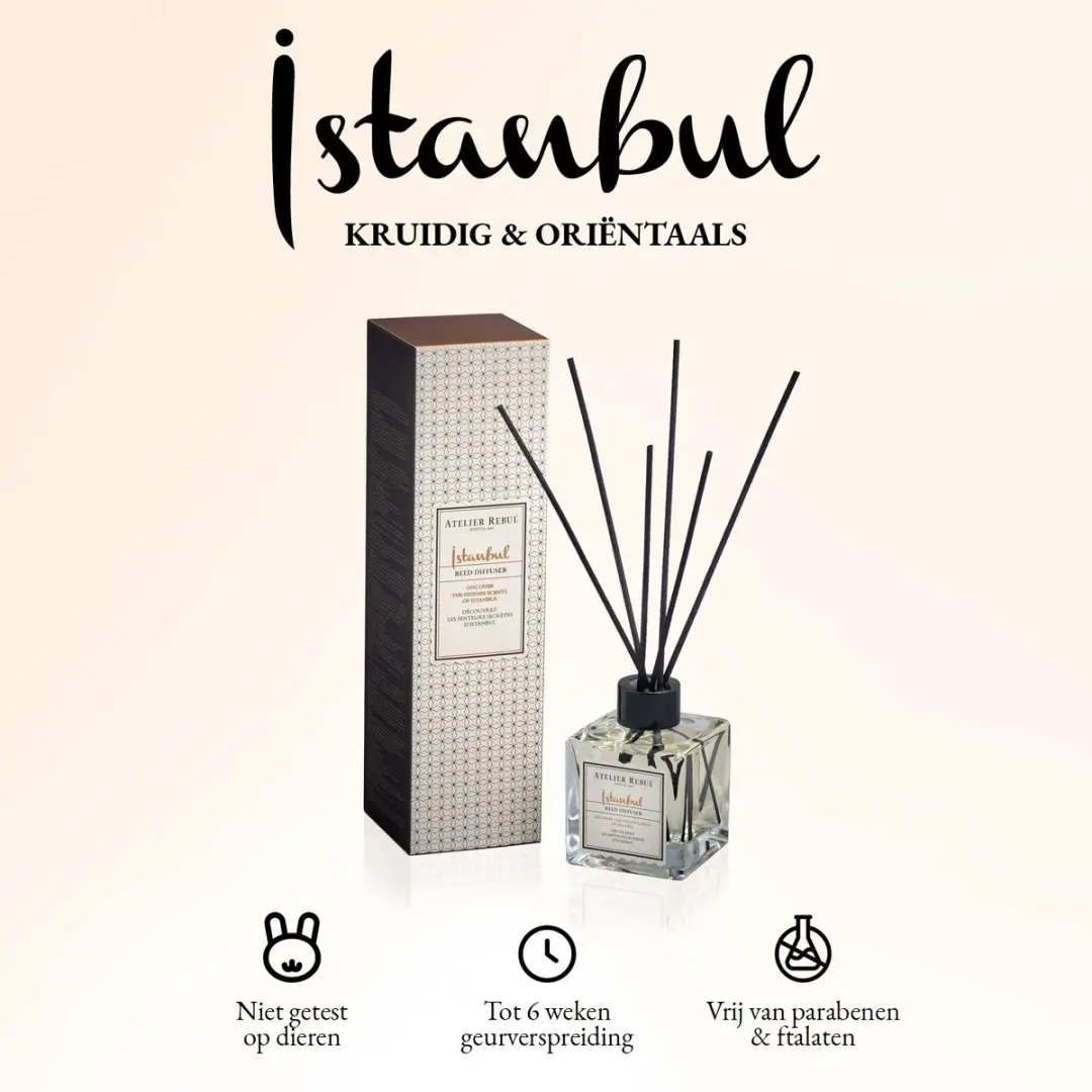 Atelier Rebul Istanbul Geurstokjes 120ml - Houtig & Kruidig
