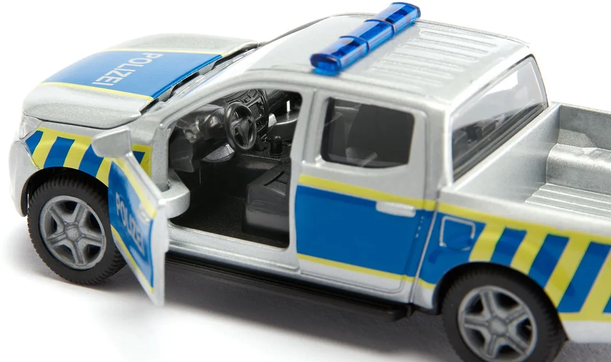 SIKU 2317 Nissan Navara Bundespolizei 1:50 - Silver/Blauw/Geel