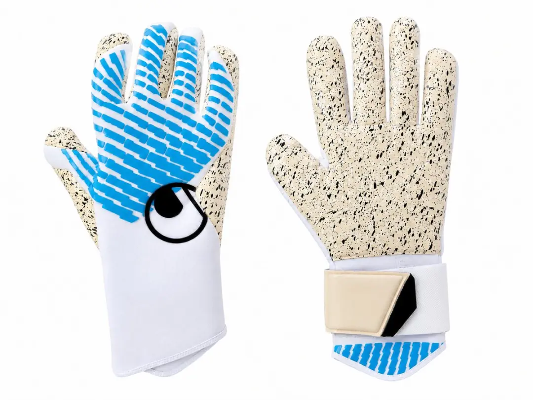 Uhlsport FM Cybertec Supergrip+ Keepershandschoenen 12 - Wit/Cyberblauw/Zwart