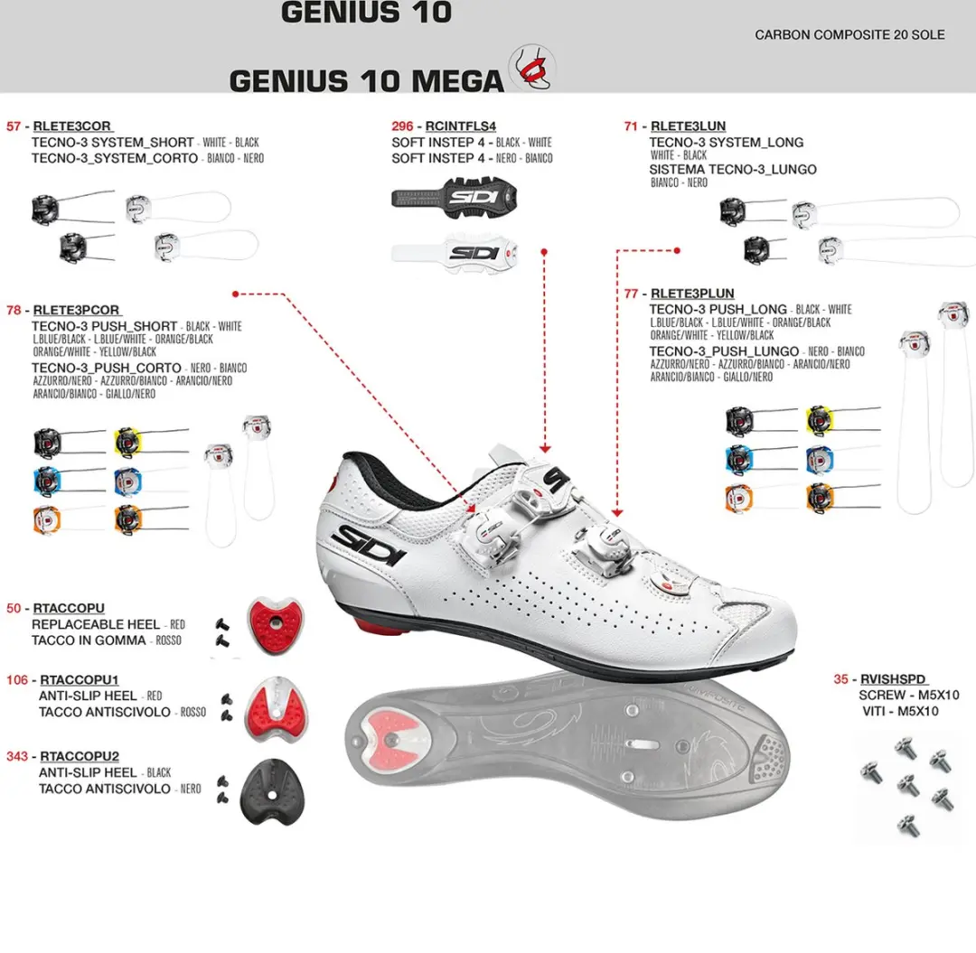 Sidi Genius 10 Raceschoenen 38 - Wit