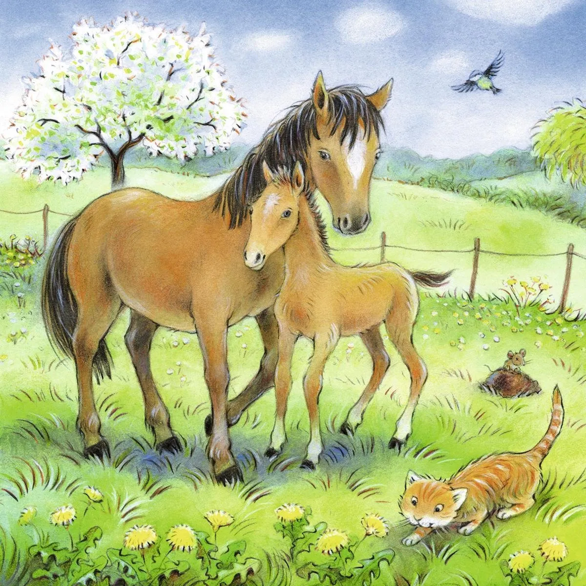 Ravensburger Knuffeltijd Puzzel 49 Stuks - 3x49 - Multicolor