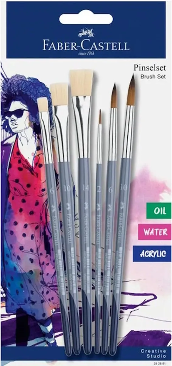 Faber-Castell FC-282891 Penselenset - 9 Stuks