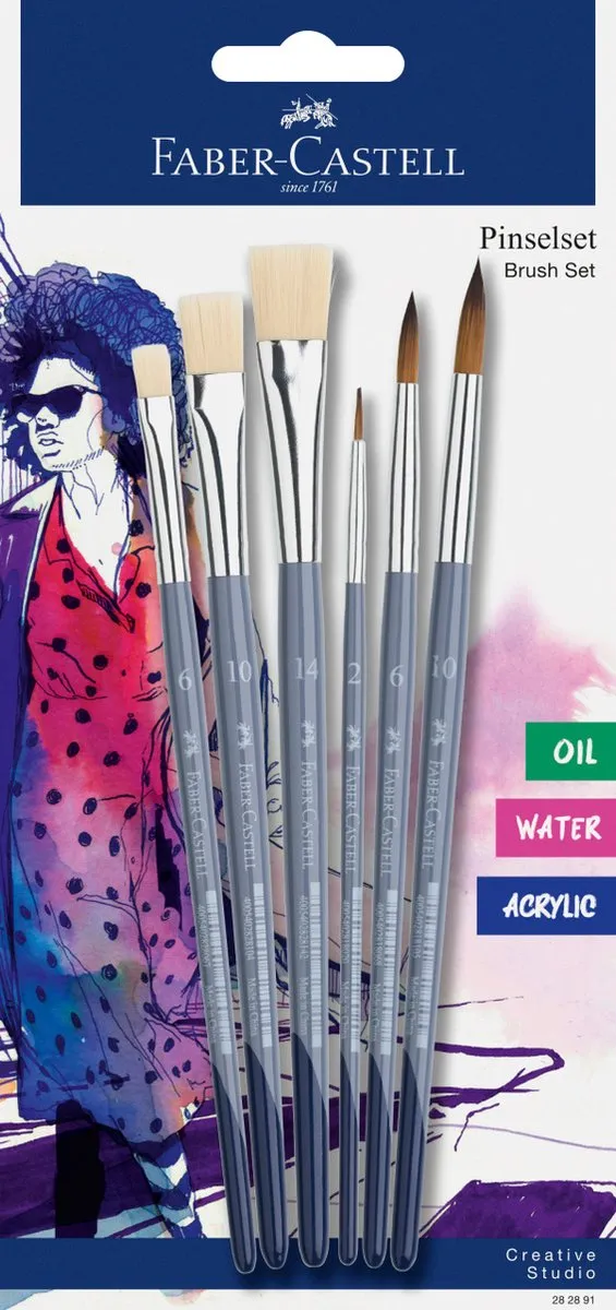 Faber-Castell FC-282891 Penselenset - 9 Stuks