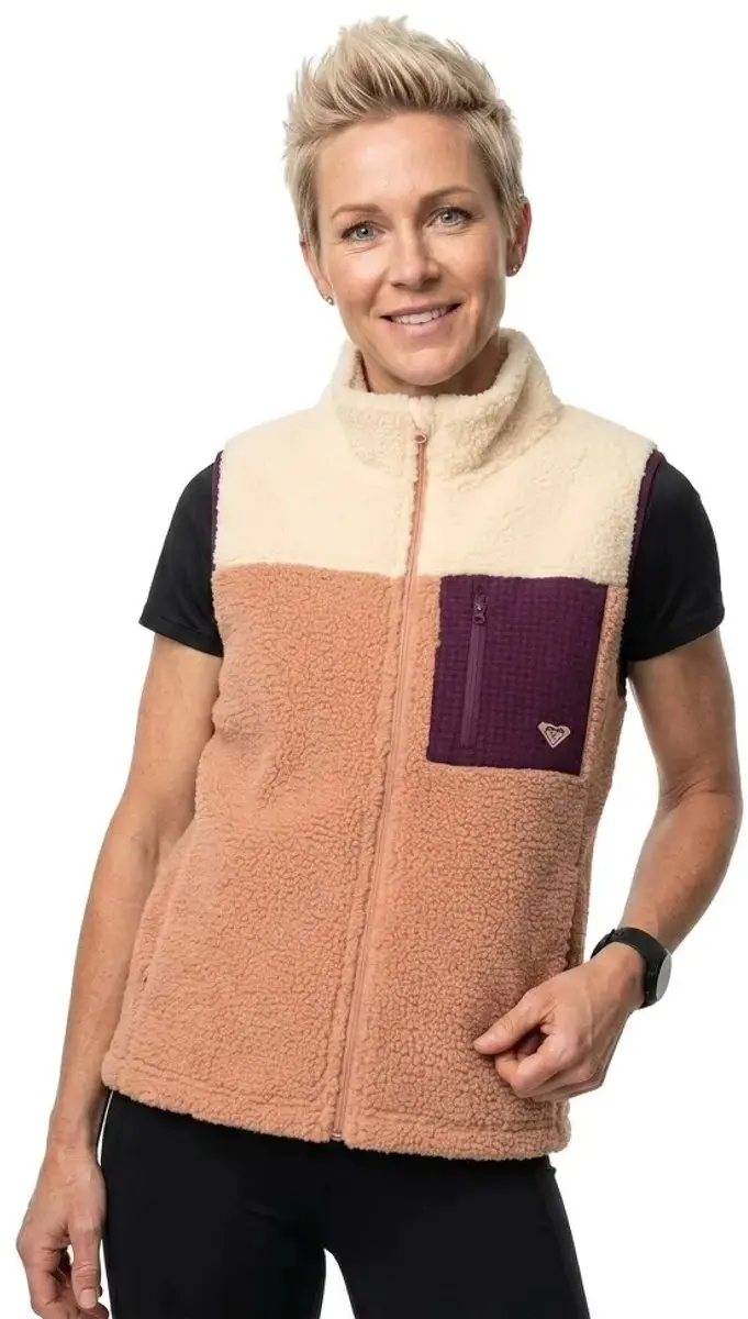 Roxy Boundless Vest - XS - Cafe Au Lait