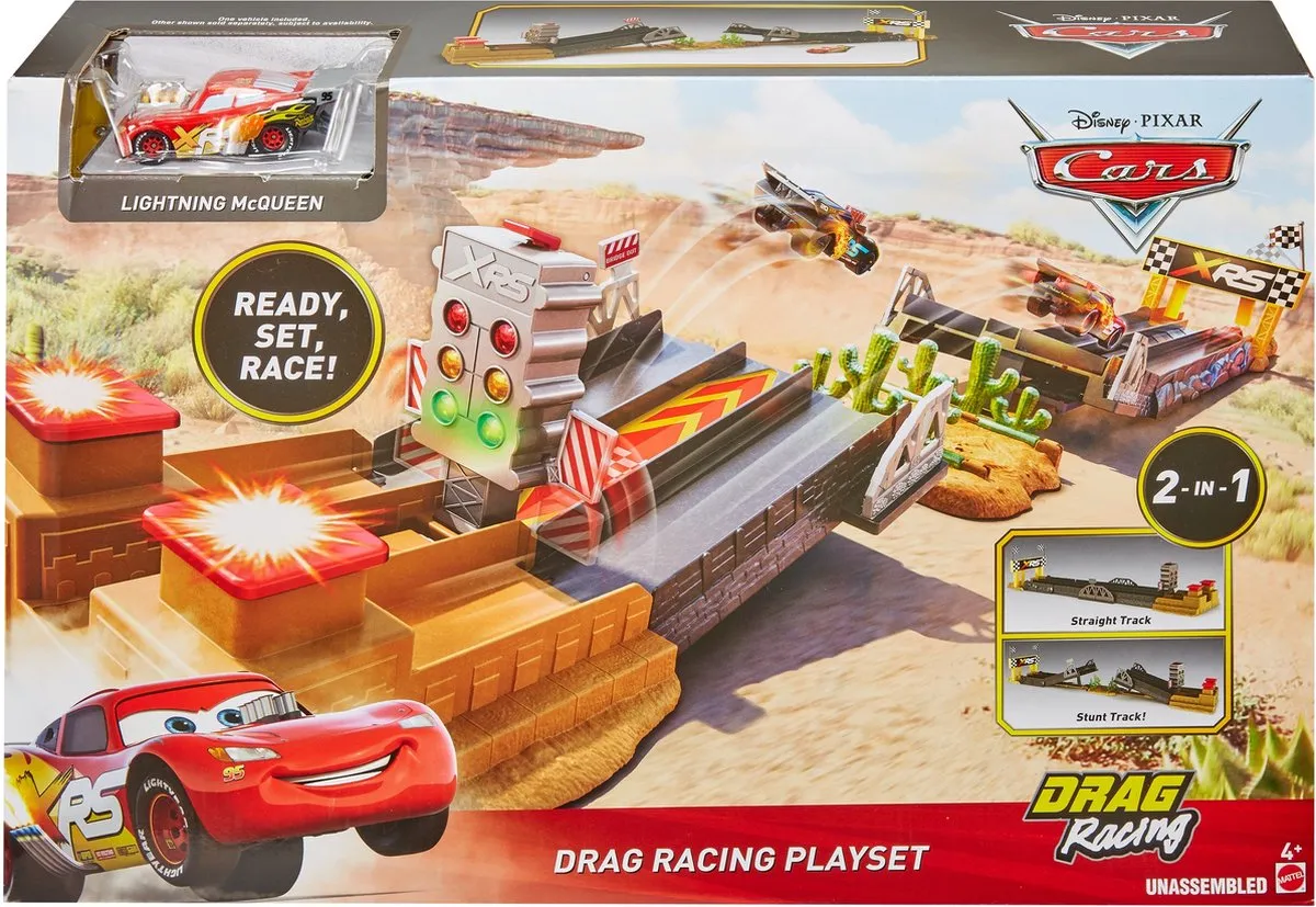 Mattel Cars XRS Drag Racing Track Set GFM09