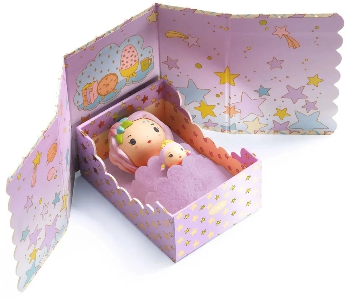 Djeco Tinyly Violet Miniatuur Slaapkamer - Meerkleurig