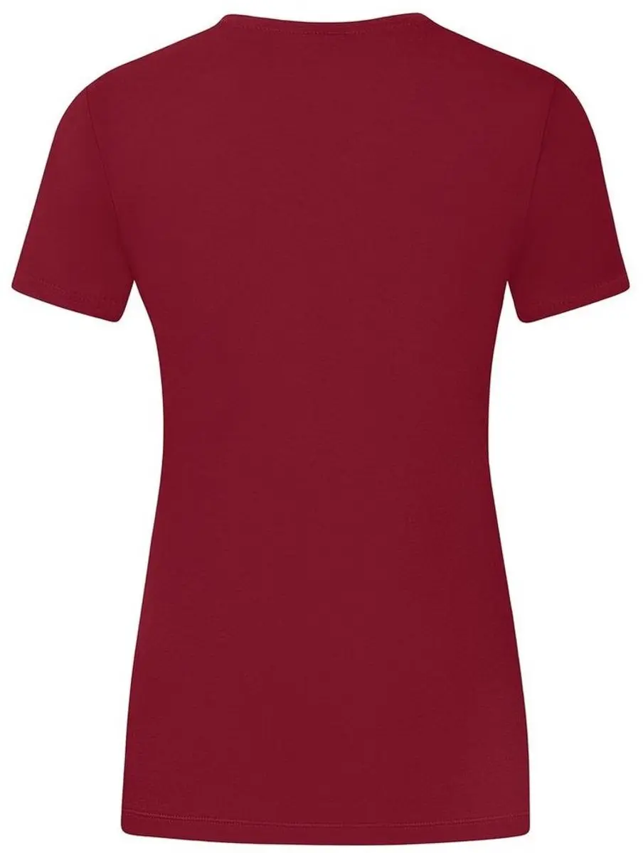 JAKO Promo T-Shirt Dames - Fluorooranje/Wijnrood - Maat 42
