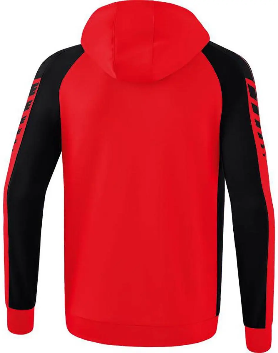 Erima Six Wings Trainingsjack Kinderen 128 - Zwart/Rood