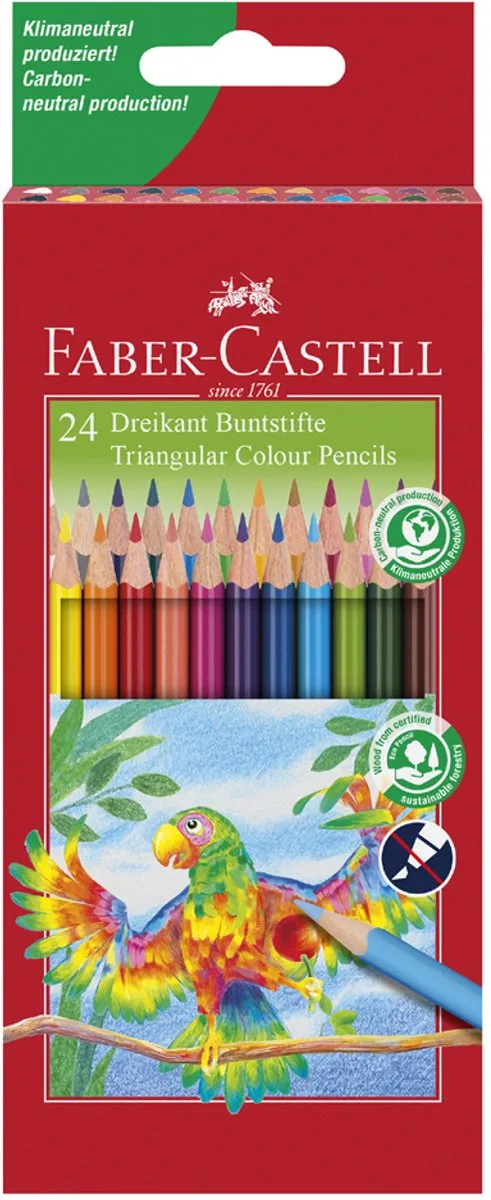 Faber-Castell Driekantige Kleurpotloden FC-116512 - 12 Stuks
