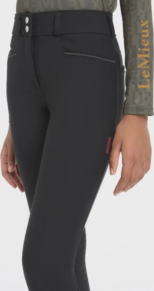 Lemieux Young Rider Izzy Full Grip Paardrijbroek 134-140 - Zwart - afbeelding 6 van 6