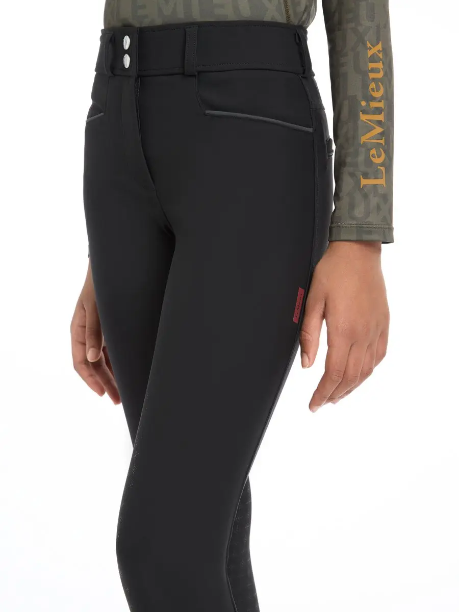 Lemieux Young Rider Izzy Full Grip Paardrijbroek 134-140 - Zwart - afbeelding 2 van 6