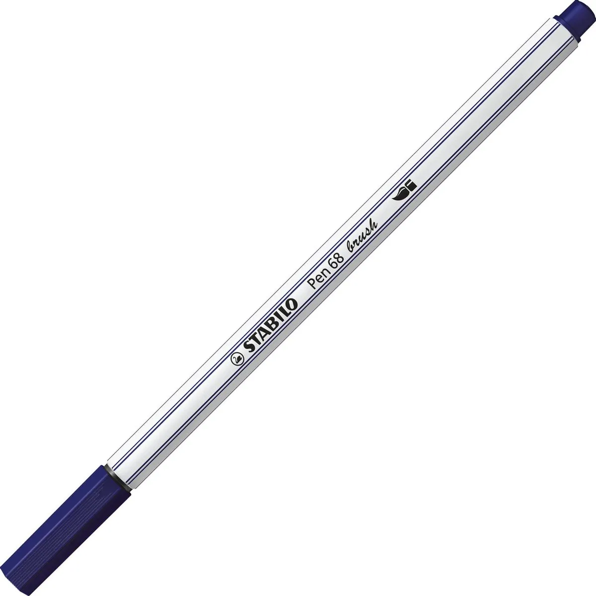 STABILO Pen 68 Brush Pruissisch Blauw