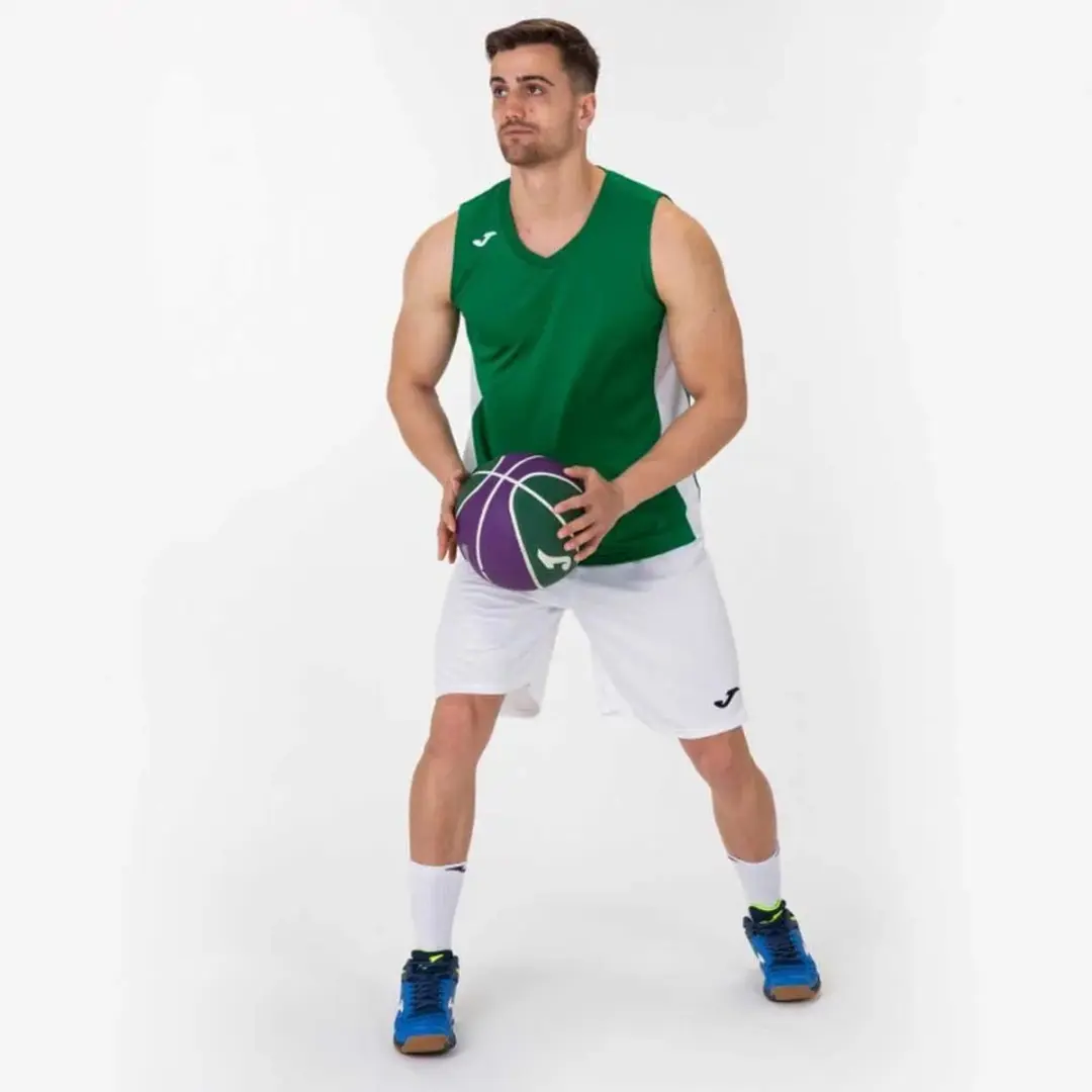 Joma Cancha III Basketbalshirt Heren - M - Groen/Wit - afbeelding 5 van 5