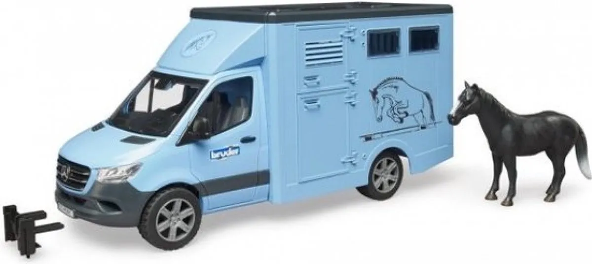 Bruder MB Sprinter Tiertransporter 02674 - Multikleur - afbeelding 6 van 6