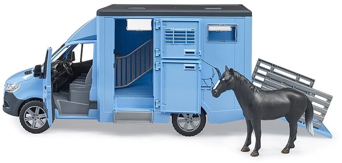 Bruder MB Sprinter Tiertransporter 02674 - Multikleur