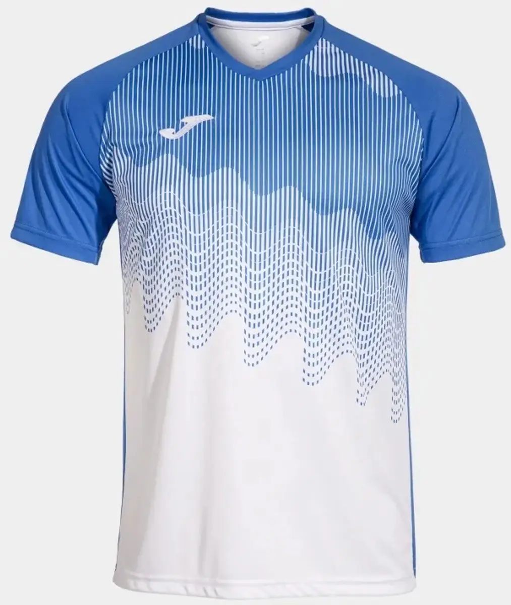 Joma Tiger Vi Heren T-shirt - XXS - Wit/Koningsblauw