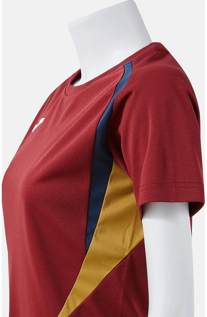 Joma Championship 20 Shirt Dames - L Bordeaux/Marine/Goud
