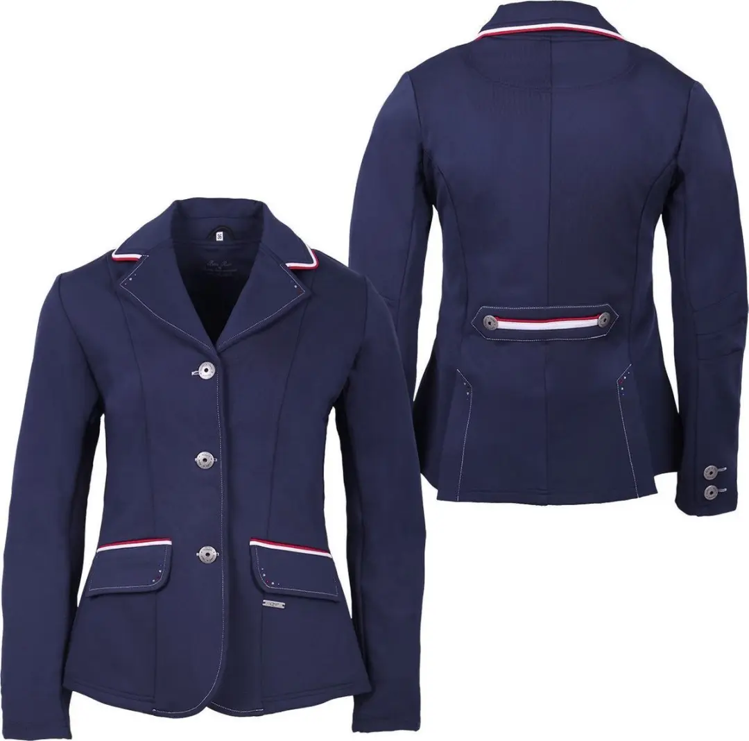 QHP Wedstrijdjas Coco Kids Navy/Wit/Rood