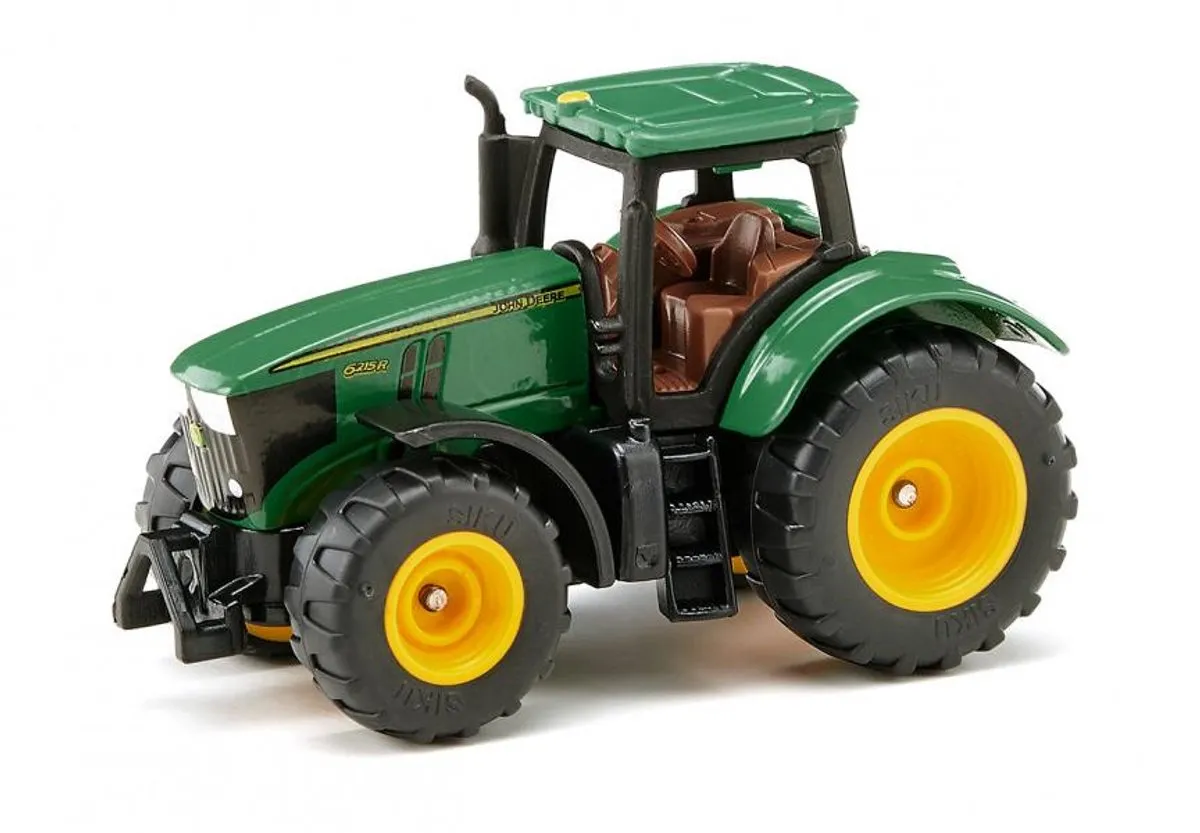 SIKU John Deere 6250R Tractor 6,7cm - Groen/Geel - afbeelding 6 van 6