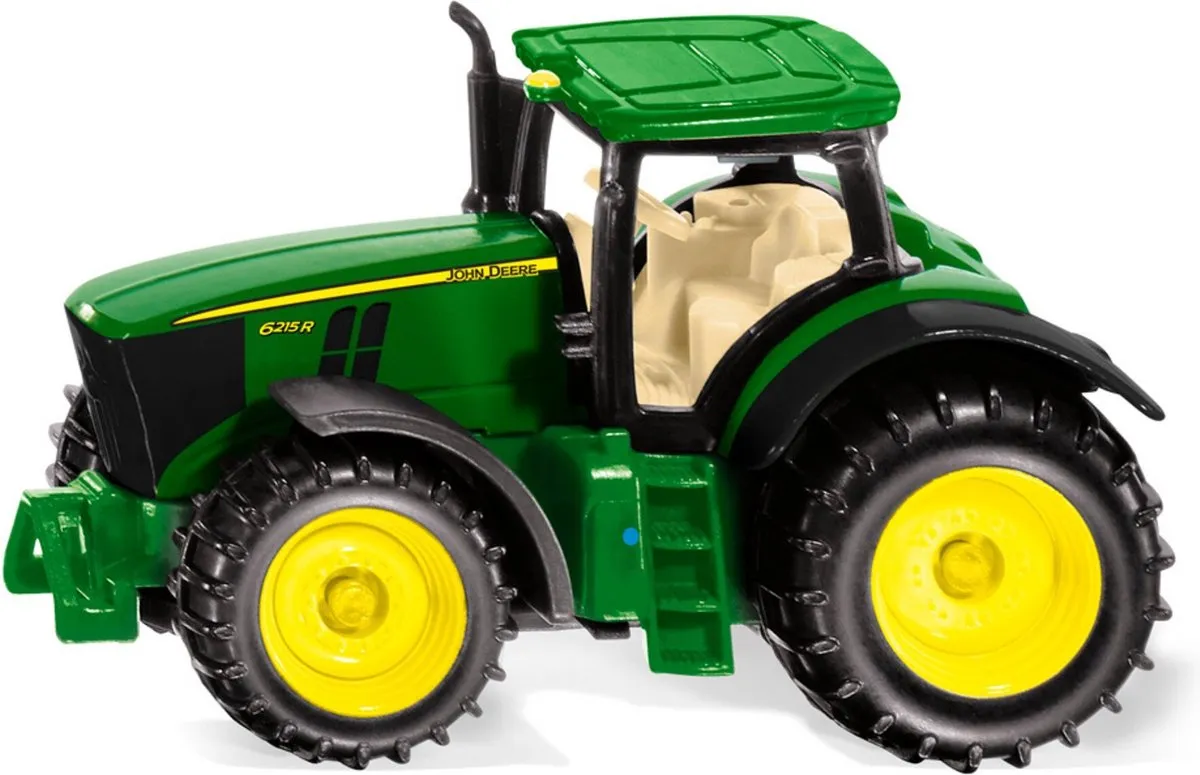 SIKU John Deere 6250R Tractor 6,7cm - Groen/Geel