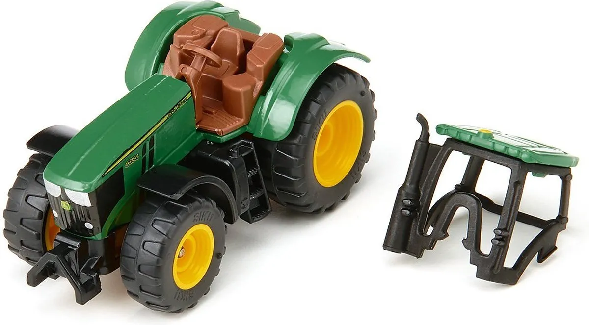 SIKU John Deere 6250R Tractor 6,7cm - Groen/Geel
