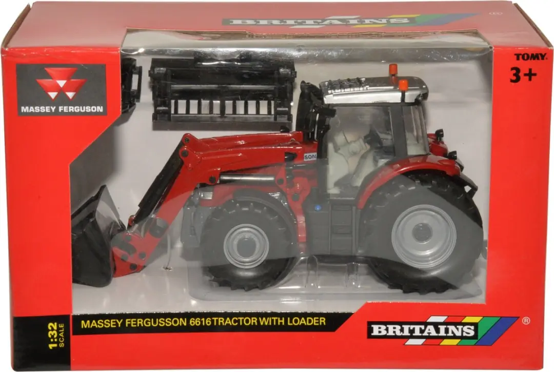 Britains Massey Ferguson 6616 Tractor mmkb001 - Rood - afbeelding 6 van 6