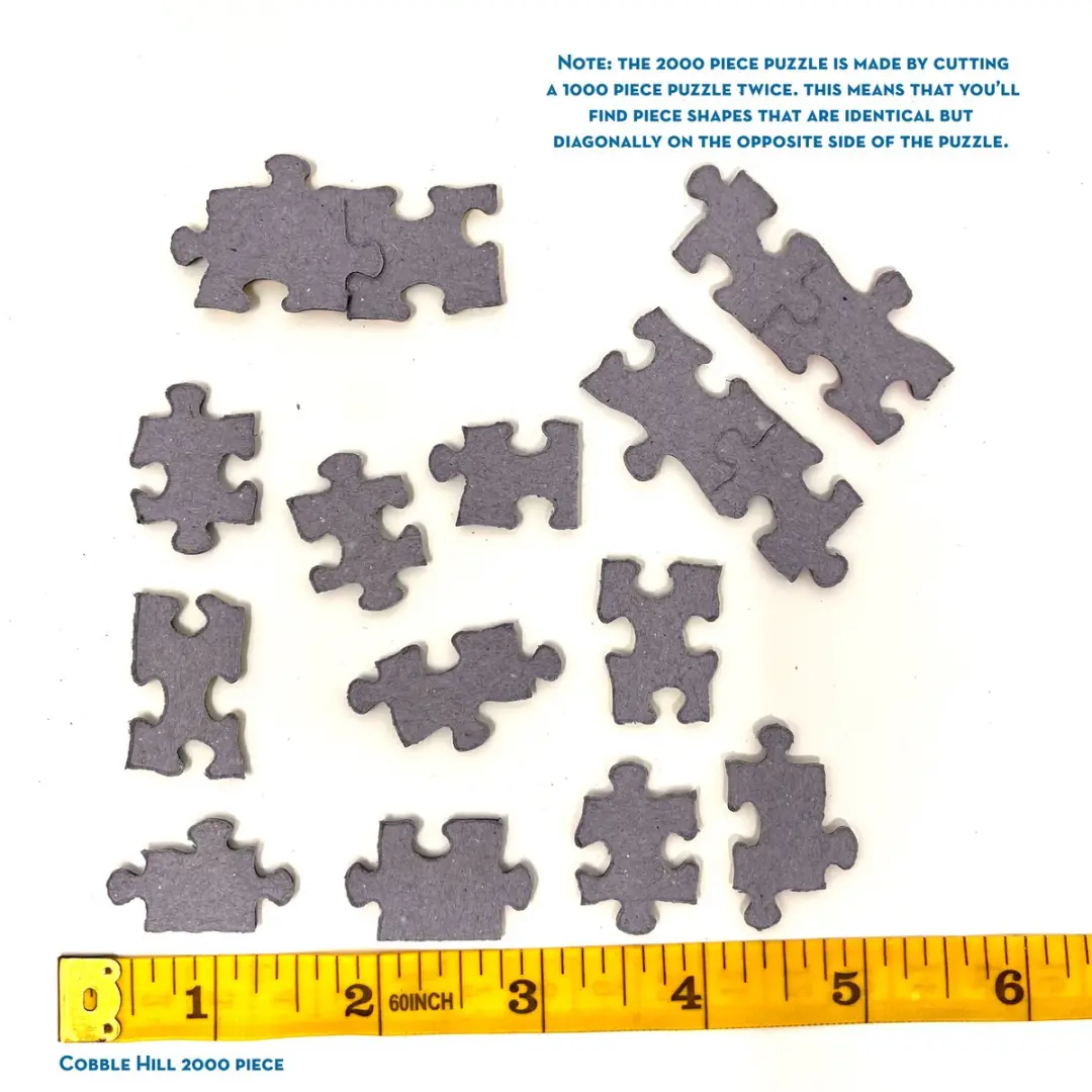 Cobble Hill Regenboog Patchwork Legpuzzel 2000 Stuks - afbeelding 2 van 4