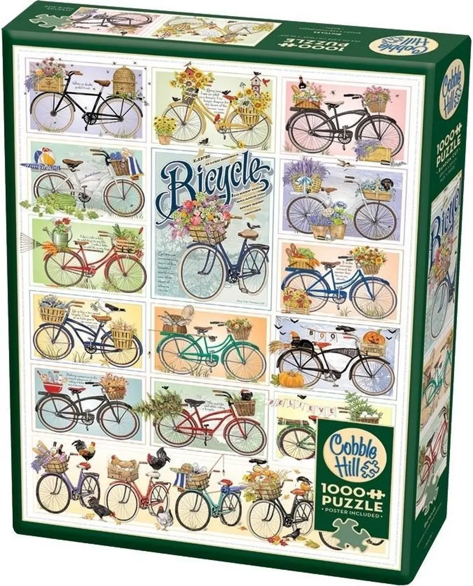 Cobble Hill Legpuzzel Bicycles 1000 Stukjes