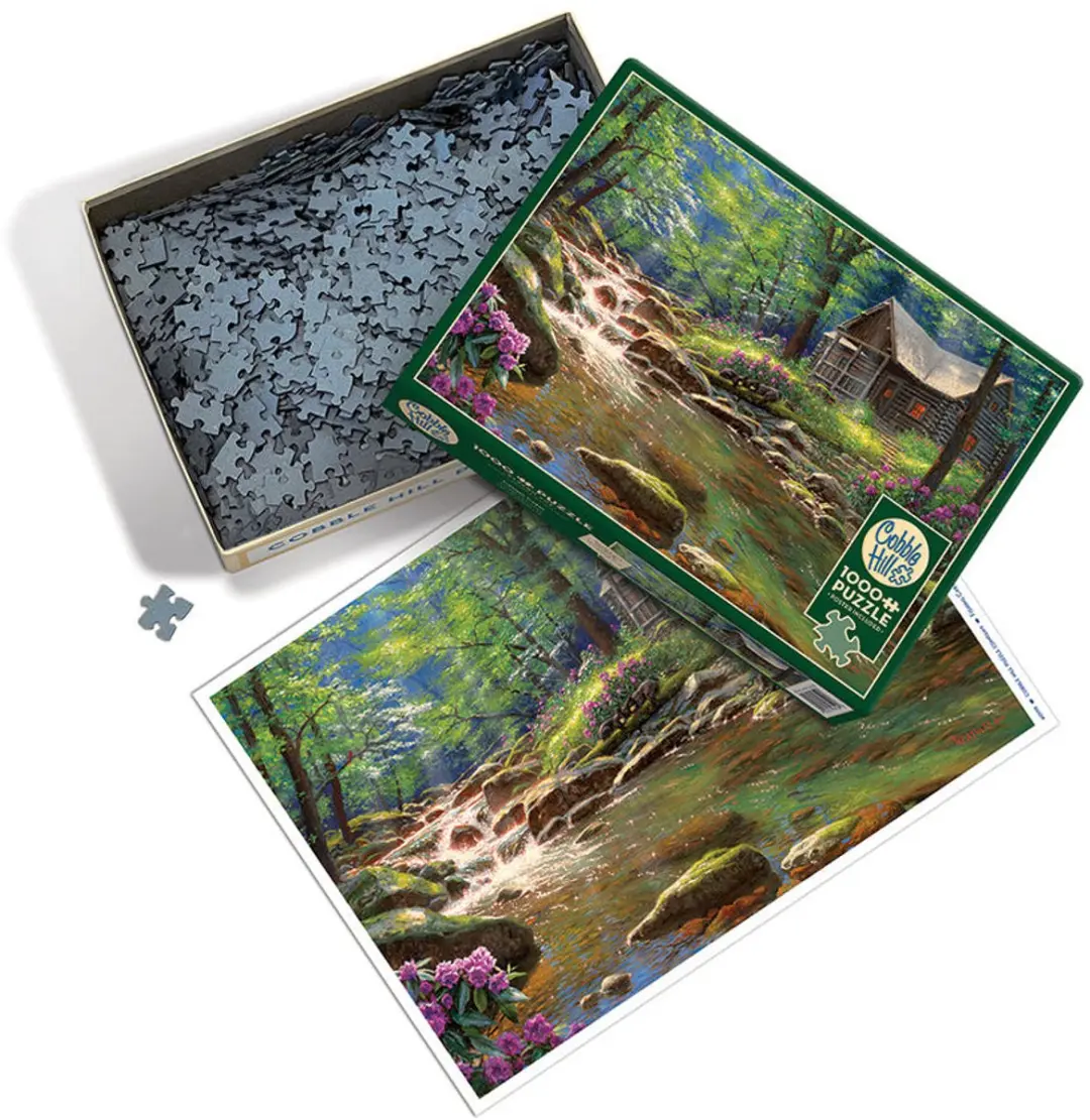 Cobble Hill Fishing Cabin Legpuzzel 1000 Stuks - Meerkleurig - afbeelding 2 van 6