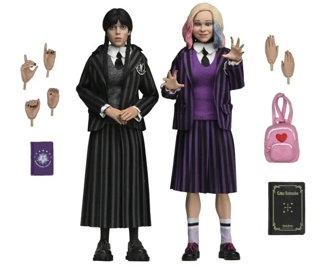 Neca Wednesday & Enid Action Figures - 20cm - Multi - afbeelding 2 van 6