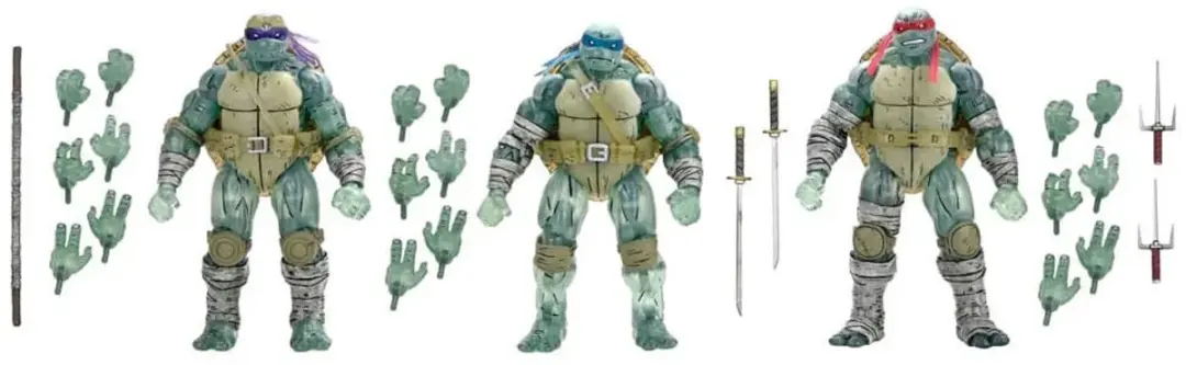 Neca Teenage Mutant Ninja Turtles The Last Ronin Ghost Brothers 3-Pack - 18cm - Multi - afbeelding 2 van 6