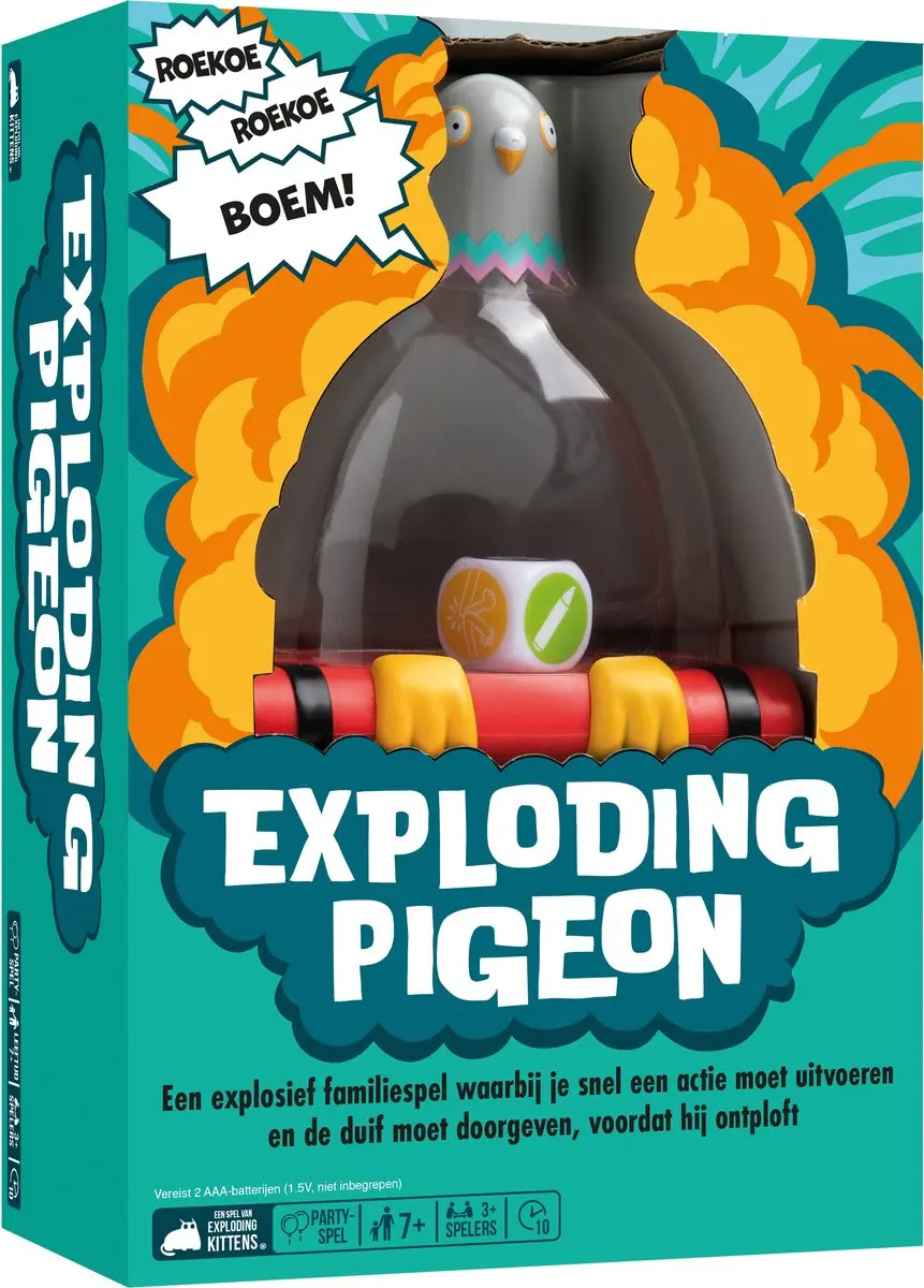 Exploding Kittens Exploding Pigeon Kaartspel